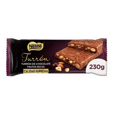 Turron Nestle Chocolate Frutos Secos 230g