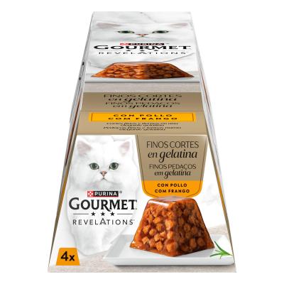Comida Gato Gourmet Gold Pollo 4x57g