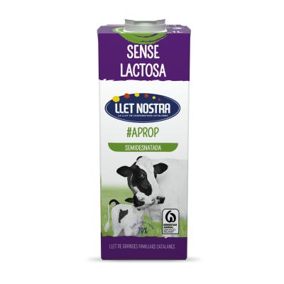 Leche Llet Nostra Semi Sin Lactosa 1l