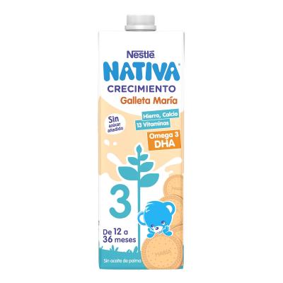 Leche Nativa Crecimiento Con Galleta 1 A 3años 1l