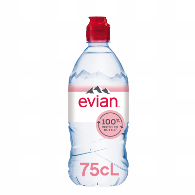 Agua Evian Mineral Natural Sport Active 75cl