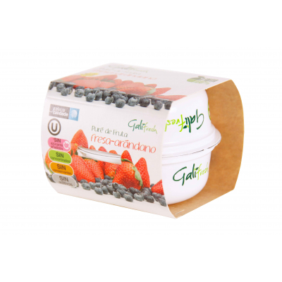 Compota Galifresh Manzana/Fresa/Arandanos 150g Pack 2