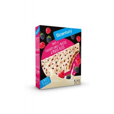 Snack Bicentury Chocolate Blanco Y Frutos Del Bosque 90g