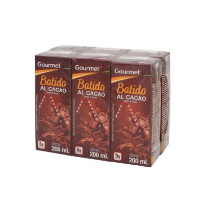 Batido Gourmet Cacao 200ml Pack-6