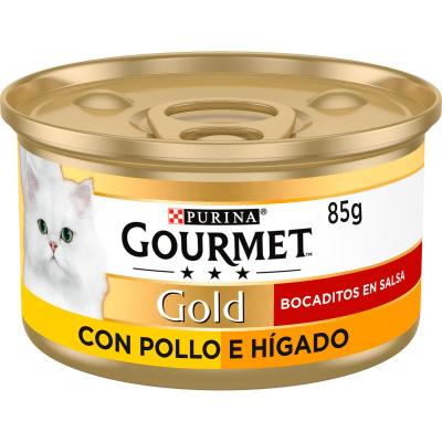 Comida Gato Gourmet Gold Pollo/Higado 85g