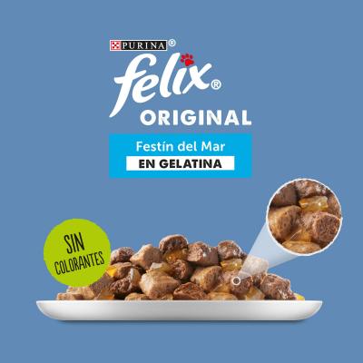 Comida Gato Felix Original Pescado 4x85g