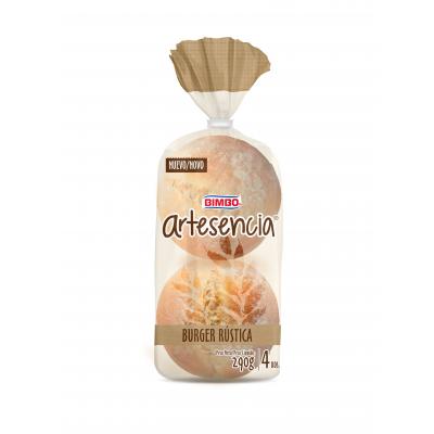 Pan Bimbo Burger Artesano Rustico 240g 4u