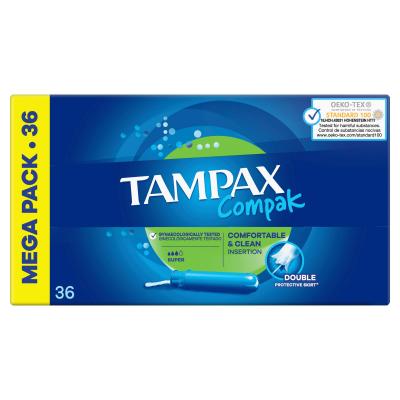 Tampon Tampax Compak Super 36u