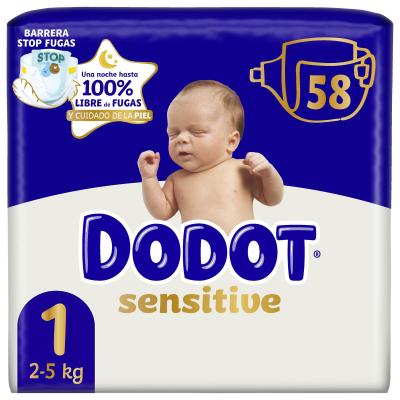 Pañal Dodot Sensitive Talla-1 58u