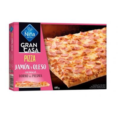 Pizza Gran Casa Jamon Y Queso 600g