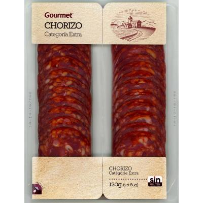 Chorizo Gourmet Extra Lonchas 2x60g