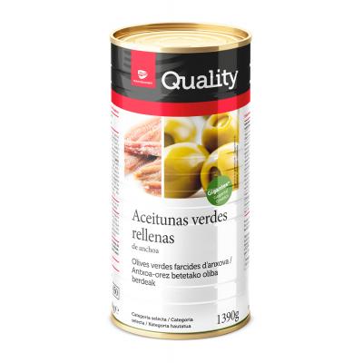 Aceituna Quality Gigantes Rellenas 600g 1/2pal