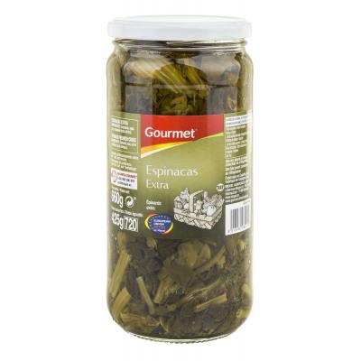 Espinaca Gourmet Troceada Frasco 425g