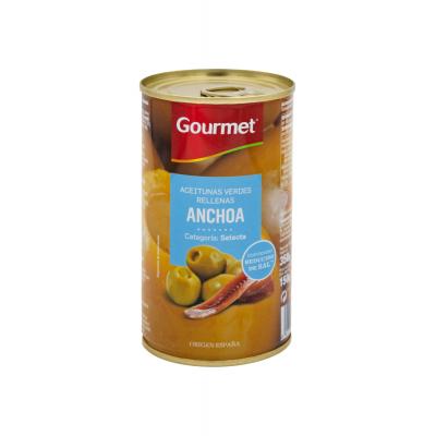 Aceituna Gourmet Rellena Anchoa Suave Sin Hueso 150g