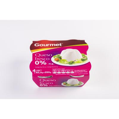 Queso Gourmet Fresco 0% 250g Pack-4