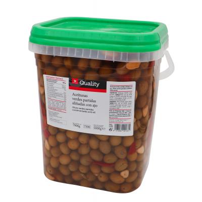 Aceituna Quality Partida Con Ajo 5k