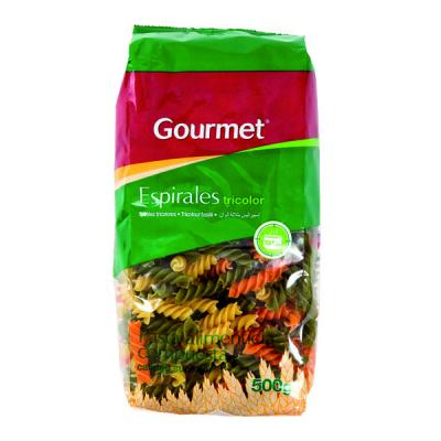 Pasta Gourmet Espiral Tricolor 500g
