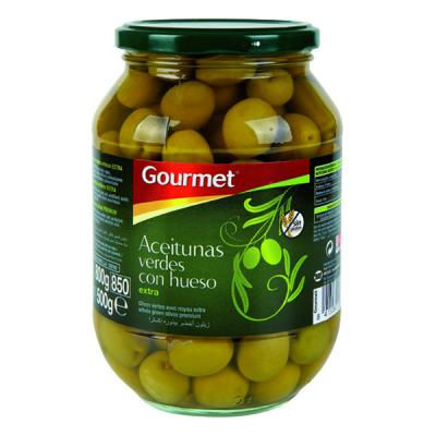 Aceituna Gourmet Manzanilla Con Hueso Frasco 500g