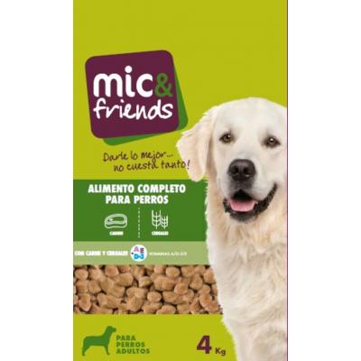 Comida Perro Mic&Friends Carne Y Cereales 4k