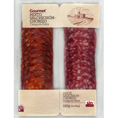 Salchichon/Chorizo Gourmet Lonchas 2x60g