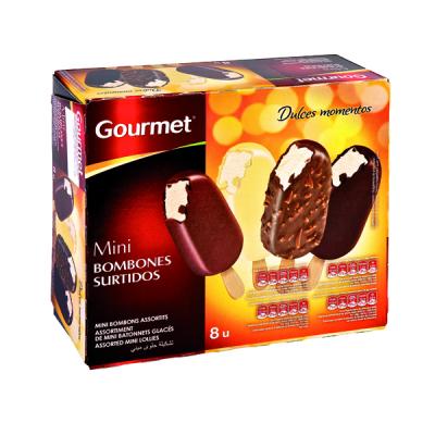 Helado Gourmet Mini Bombon Surtido 8u