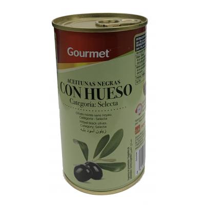 Aceituna Gourmet Negra Con Hueso 185g