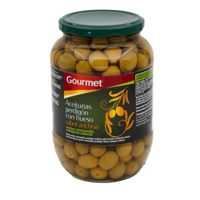 Aceituna Gourmet Perdigon Sabor Anchoa 500g