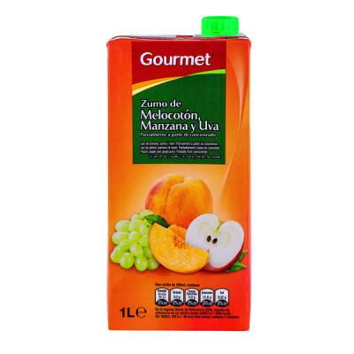 Zumo Gourmet Melocoton /Uva Brick 1l