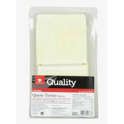Queso Quality Tierno Bandeja 500g