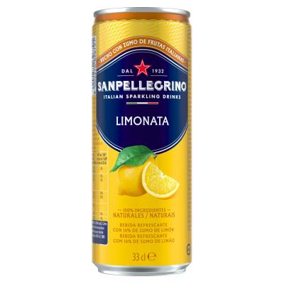 Agua San Pellegrino Con Gas Limon Lata 33cl