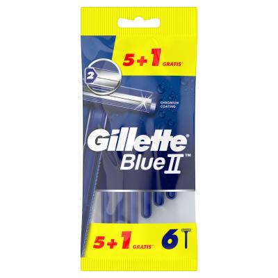 Maquinilla Gillette Blue Ii 5u + 1 Gratis