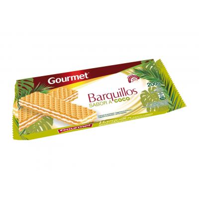 Galleta Gourmet Barquillos Coco 200g