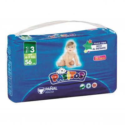 Pañal Pasitos Talla-3 De 4k A 9k 34u