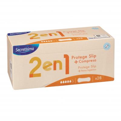 Protege Slip Secretisima+Compresa 2 En 1 28u