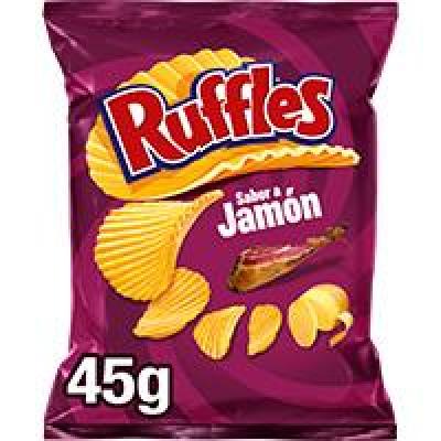 Patata Ruffles Jamon 45g
