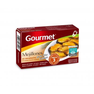 Mejillon Gourmet Escabeche 8/12 Piezas 69g