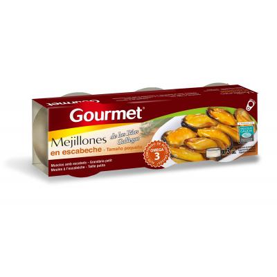 Mejillon Gourmet Escabeche 43g P3 19/24 Piezas