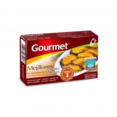 Mejillon Gourmet Escabeche 69g 13/18 Piezas