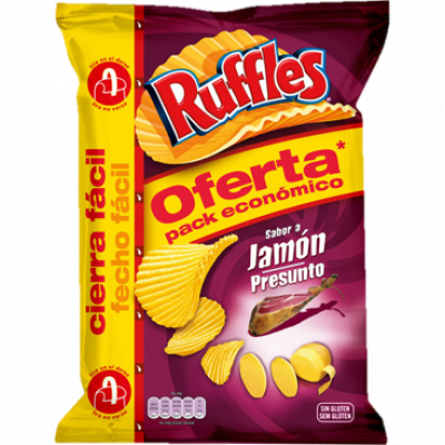 Patata Lay'S Jamon Ruffles Xlb 243g