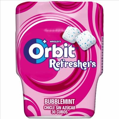 Chicle Orbit Refreshers Bubblemint Bote 30u
