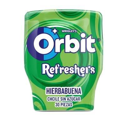 Chicle Orbit Refreshers Hierbabuena Bote 30u