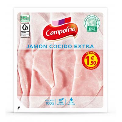 Jamon Campofrio Cocido Lonchas 100g 1,5e