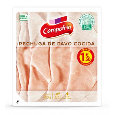 Pechuga Campofrio Pavo Lonchas 100g 1,5e