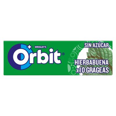 Chicle Orbit Hierbabuena 14g 10u