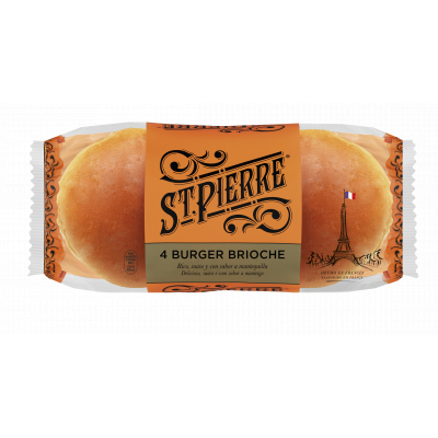 Pan St Pierre Hamburguesa Brioche 250g 4u