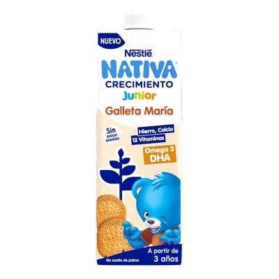 Leche Nestle Jr Crecimiento 3+Con Galleta 1l