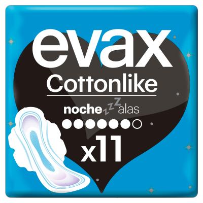 Compresa Evax Cotton Alas Noche 11u