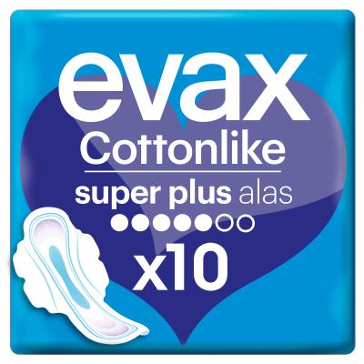 Compresa Evax Cottonlike Super Plus Alas 12u