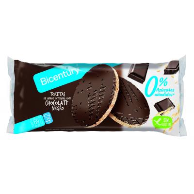 Tortitas Bicentury Chocolate Negro Sin Gluten 130g