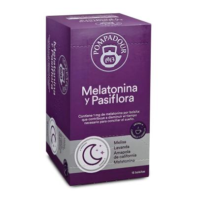 Infusion Pompadour Melatonina/Pasiflora 15 Bolsitas
